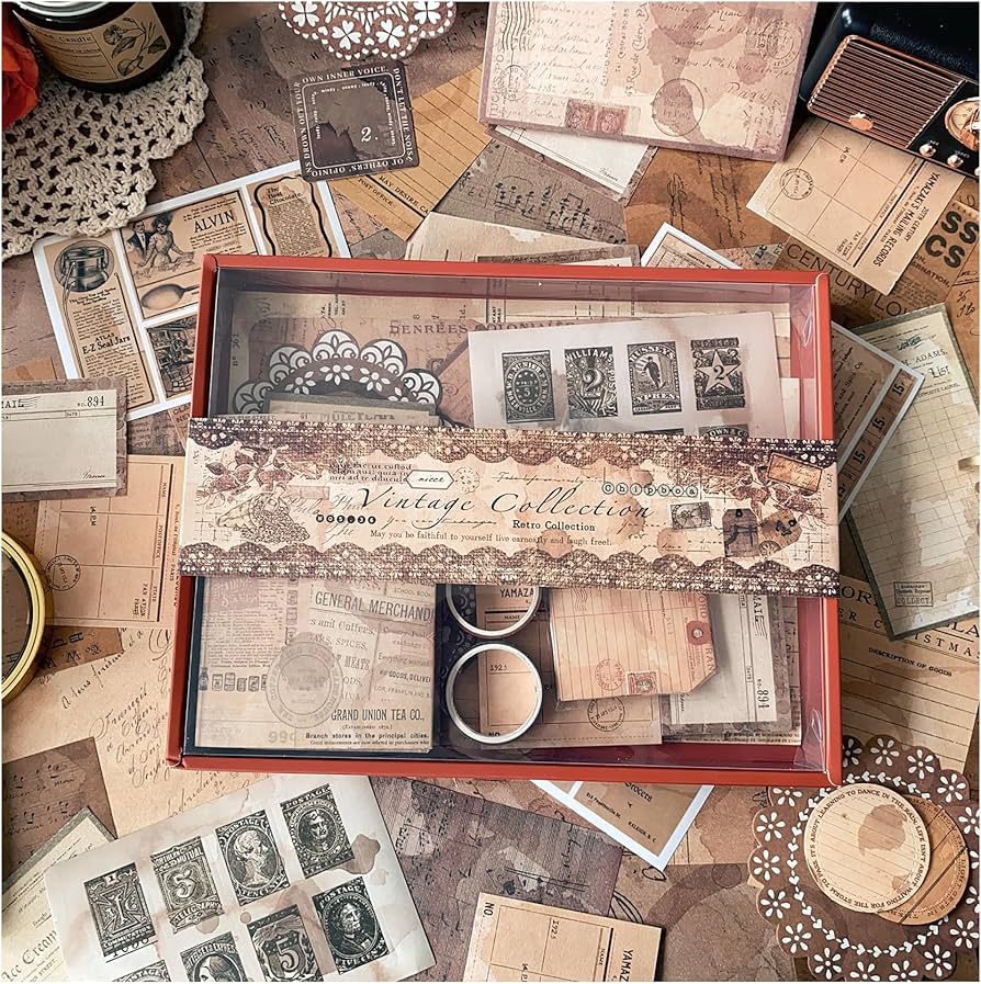 コラージュセット コーヒー染め入り 【公式通販】